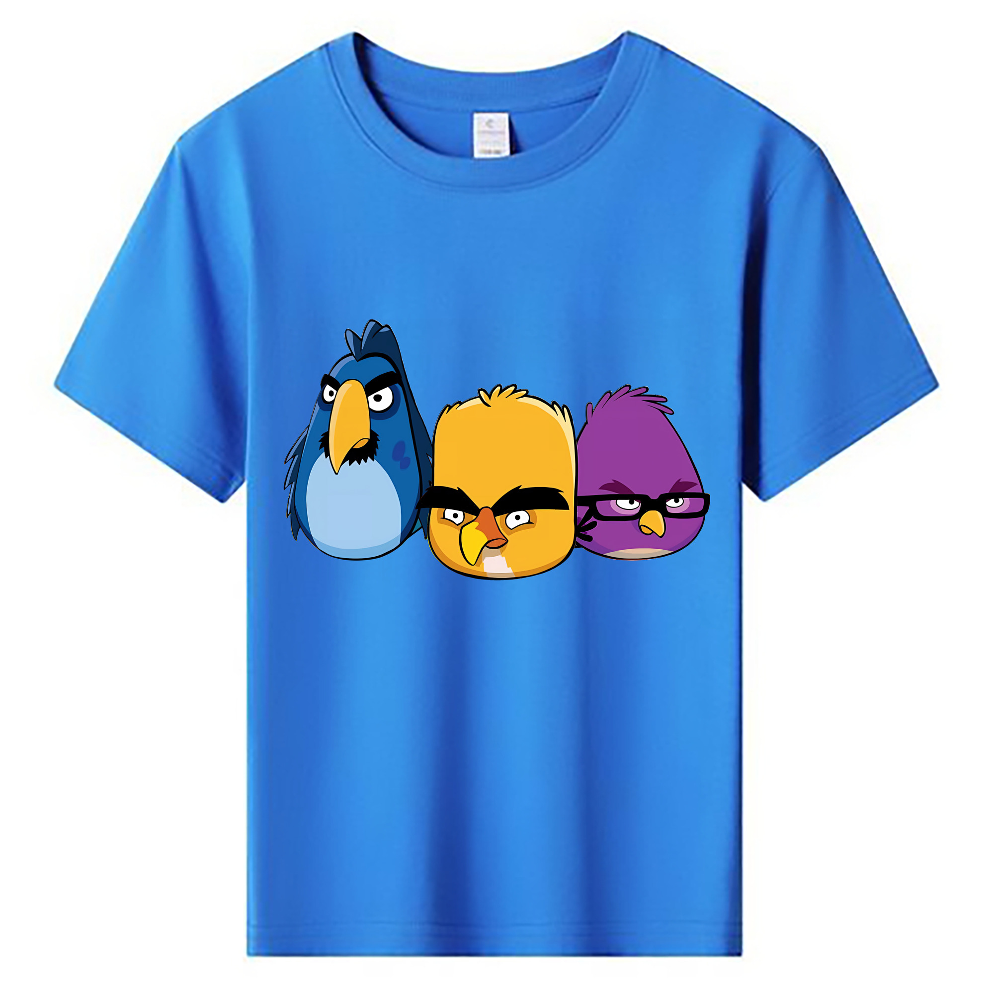 （画像用） Angry Birds アングリーバード 綿100％キッズTシャツ（フロントプリント）